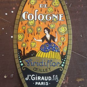 E0104 V.A.E. (Veritable Antique Elements) Etiqueta "deco" de agua de colonia