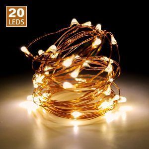 Wega Elite - Luces de led 20uds. Cable color cobre