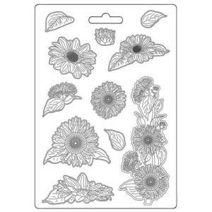 Stamperia - Molde flexible A4 - Sunflower Art