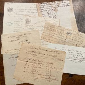 PAV0001 V.A.E. (Veritable Antique Elements) - Papeles manuscritos Siglos XIX y XVIII, Variados
