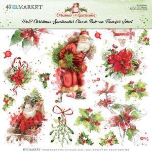 49 & Market - Christmas Spectacular 2023 - Rub-Ons 12"X12"