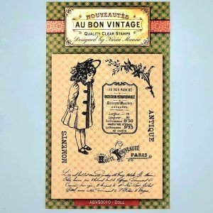 Au Bon Vintage - Sello acrílico A6 " Doll"