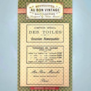 Au Bon Vintage - Sello acrílico A6 "Des Toiles"