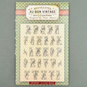Au Bon Vintage - Sello acrílico A5 "Alphabet brodé"