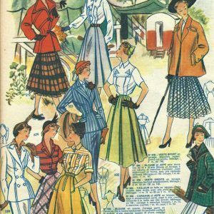 PAS0008 V.A.E. (Veritable Antique Elements) Papel arroz "Revista de moda color"