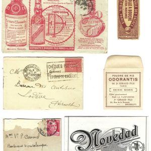 PAS0012 V.A.E. (Veritable Antique Elements) Papel arroz "Sobres y etiquetas"
