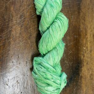 Cinta "Sari" de seda natural "Verde Mint" 1 metro