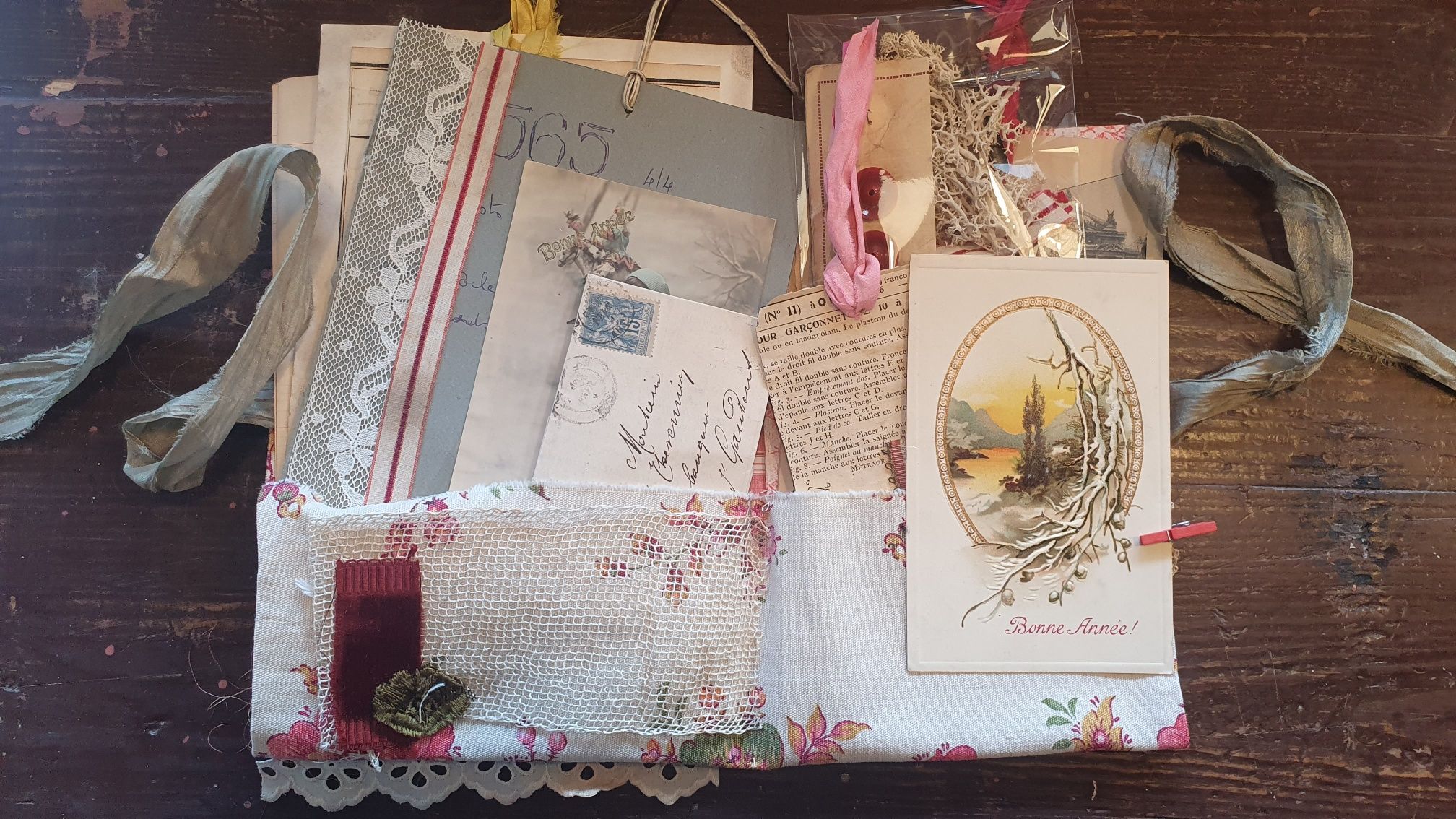 Taller On-Line con material antiguo "Navidad Vintage" por Nuria Munné (Scrap & Papers Experiences) - Imagen 6