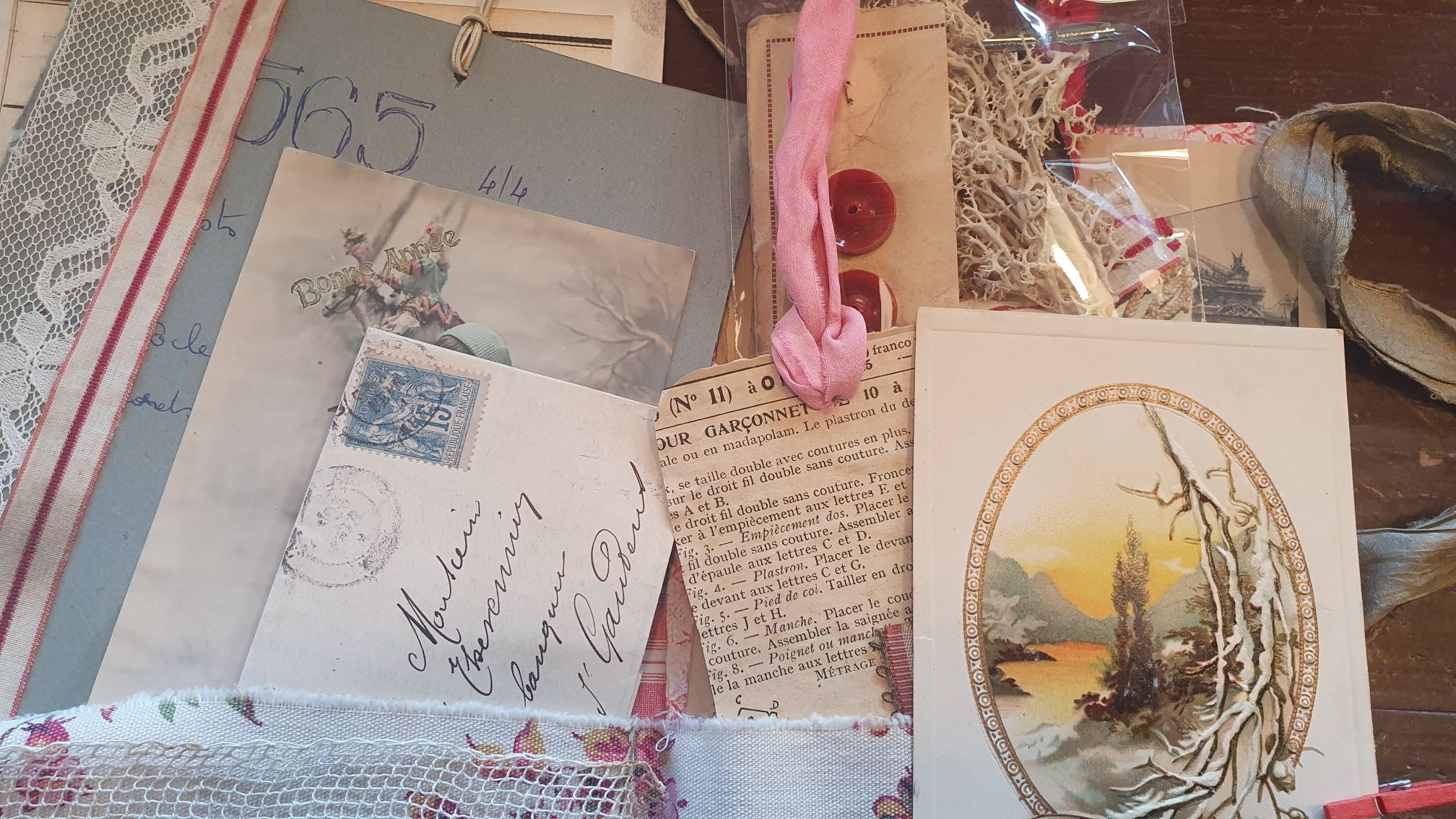 Taller On-Line con material antiguo "Navidad Vintage" por Nuria Munné (Scrap & Papers Experiences) - Imagen 8