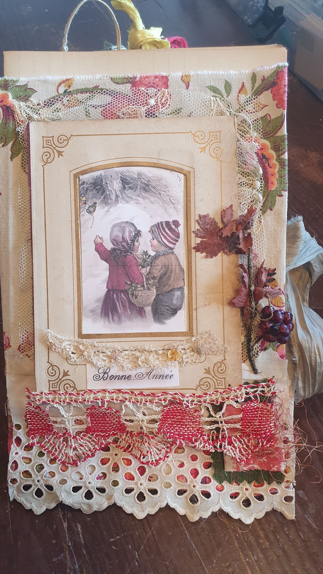 Taller On-Line con material antiguo "Navidad Vintage" por Nuria Munné (Scrap & Papers Experiences)