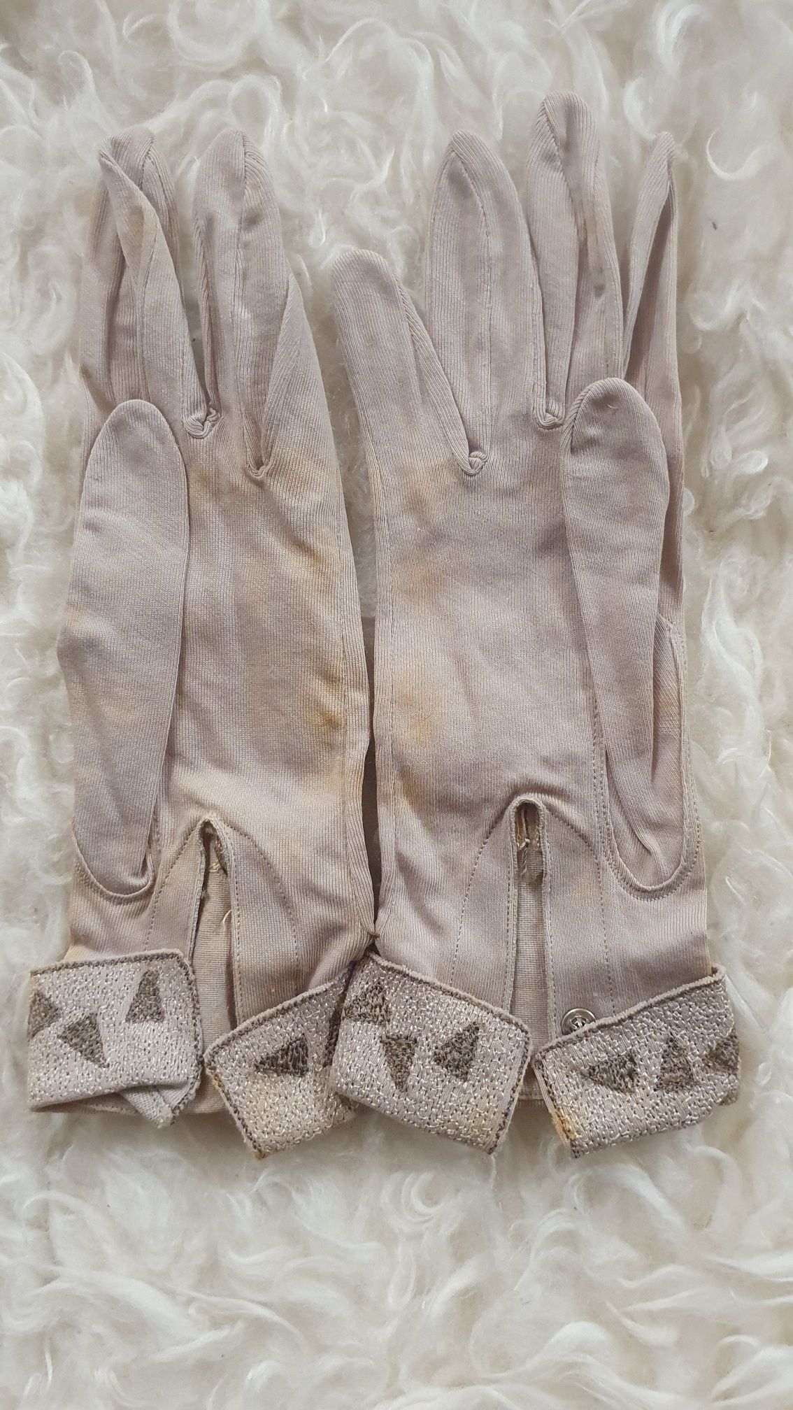 GV0014 V.A.E. (Veritable Antique Elements) Pareja de Guantes Vintage en algodón - Imagen 2