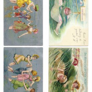 PAS0042 V.A.E. (Veritable Antique Elements) Papel arroz «Serie Bañistas Vintage 2»