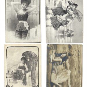 PAS0044 V.A.E. (Veritable Antique Elements) Papel arroz «Serie Bañistas Vintage 4»
