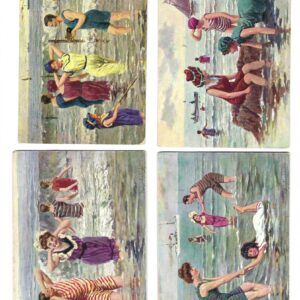 PAS0047 V.A.E. (Veritable Antique Elements) Papel arroz «Serie Bañistas Vintage 7»