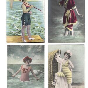 PAS0050 V.A.E. (Veritable Antique Elements) Papel arroz «Serie Bañistas Vintage 10»