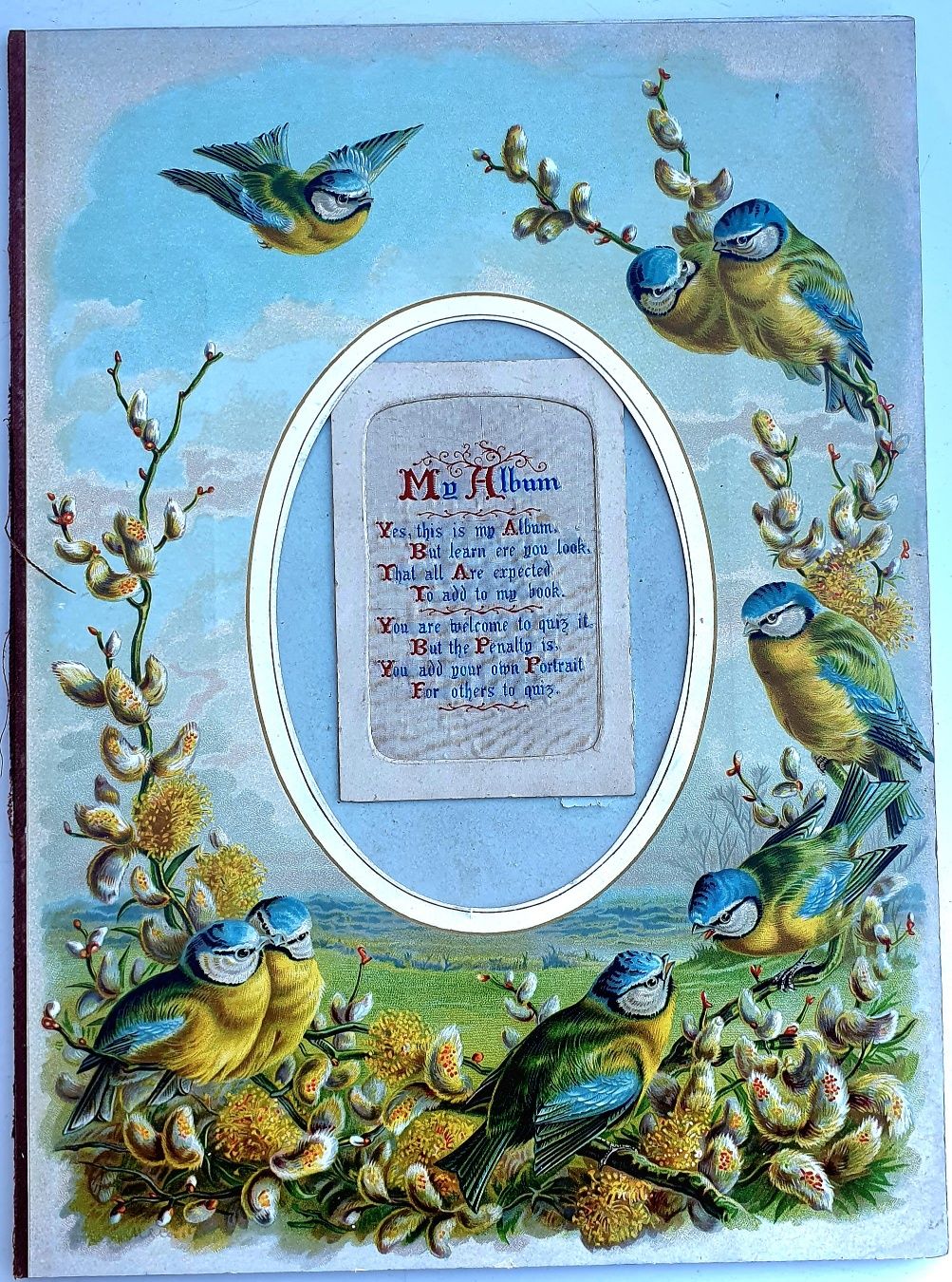 PPM0010 V.A.E. (Veritable Antique Elements) Paspartú Art Nouveau Escenas Aves