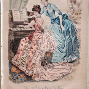 D0242 V.A.E. (Veritable Antique Elements) Grabado Moda Siglo XIX “Magacin des Demoiselles”