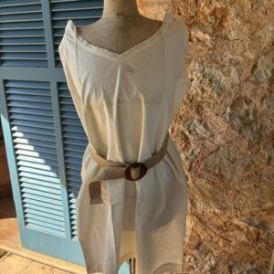 CAM0007 V.A.E. (Veritable Antique Elements) Camisón de algodón principios Siglo XX