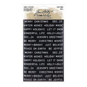 Idea-Ology - Tim Holtz - Label Stickers Christmas