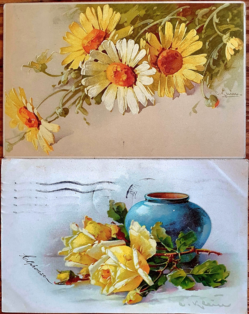 PAF0008 V.A.E. (Veritable Antique Elements) Postales Antiguas Flores 1880/1925