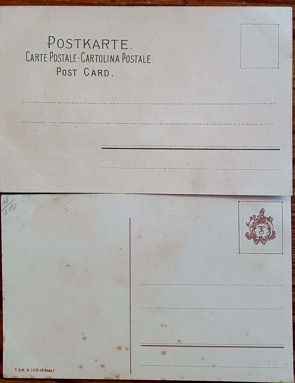 PAF0010 V.A.E. (Veritable Antique Elements) Postales Antiguas Flores 1880/1925 - Imagen 2