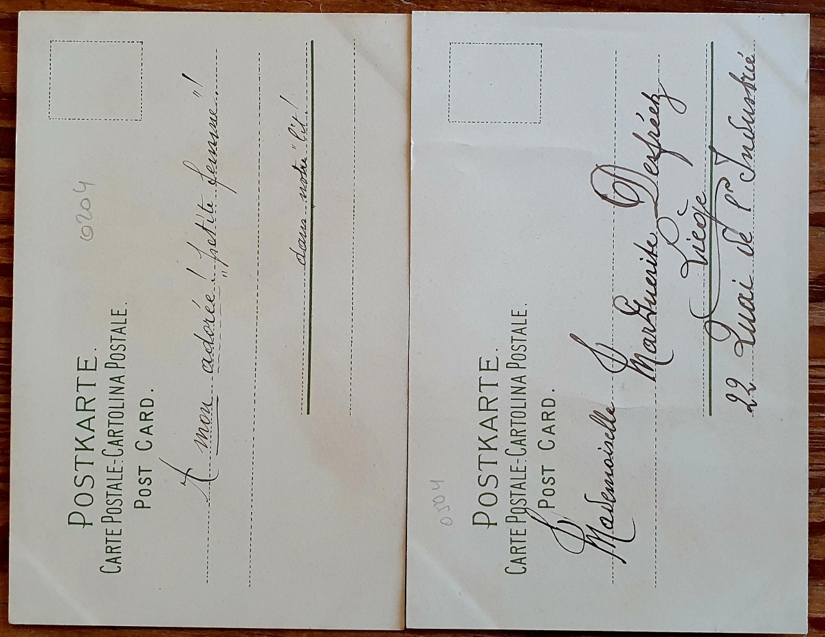 PAF0015 V.A.E. (Veritable Antique Elements) Postales Antiguas Flores 1880/1925 - Imagen 2
