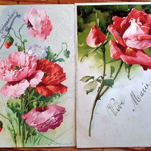PAF0016 V.A.E. (Veritable Antique Elements) Postales Antiguas Flores 1880/1925