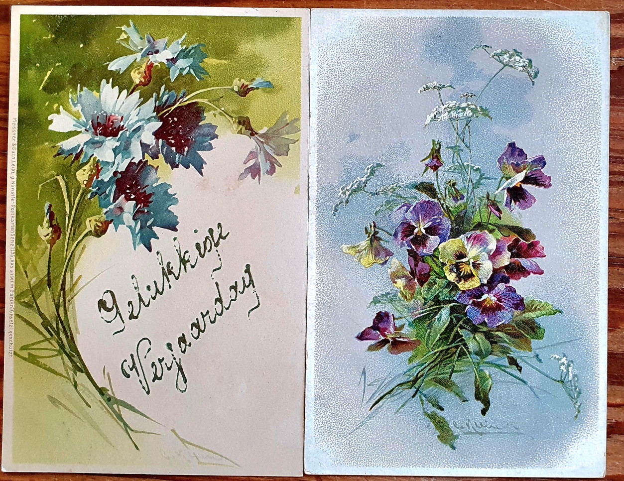 PAF0017 V.A.E. (Veritable Antique Elements) Postales Antiguas Flores 1880/1925
