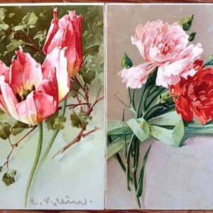 PAF0019 V.A.E. (Veritable Antique Elements) Postales Antiguas Flores 1880/1925
