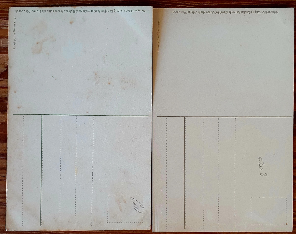 PAF0019 V.A.E. (Veritable Antique Elements) Postales Antiguas Flores 1880/1925 - Imagen 2