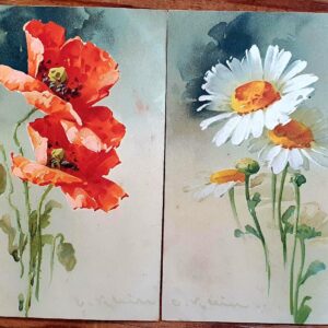 PAF0020 V.A.E. (Veritable Antique Elements) Postales Antiguas Flores 1880/1925