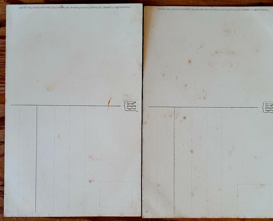 PAF0020 V.A.E. (Veritable Antique Elements) Postales Antiguas Flores 1880/1925 - Imagen 2