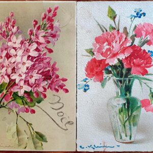PAF0021 V.A.E. (Veritable Antique Elements) Postales Antiguas Flores 1880/1925