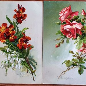 PAF0022 V.A.E. (Veritable Antique Elements) Postales Antiguas Flores 1880/1925