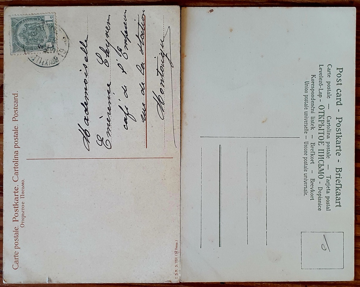 PAF0022 V.A.E. (Veritable Antique Elements) Postales Antiguas Flores 1880/1925 - Imagen 2