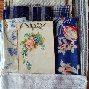 KTA0011 V.A.E. (Veritable Antique Elements) Kit azul de tejidos Siglos XIX y XX