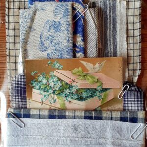 KTA0010 V.A.E. (Veritable Antique Elements) Kit azul de tejidos Siglos XIX y XX