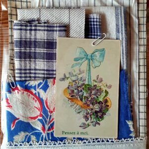 KTA0008 V.A.E. (Veritable Antique Elements) Kit azul de tejidos Siglos XIX y XX