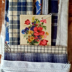 KTA0007 V.A.E. (Veritable Antique Elements) Kit azul de tejidos Siglos XIX y XX