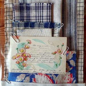 KTA0006 V.A.E. (Veritable Antique Elements) Kit azul de tejidos Siglos XIX y XX