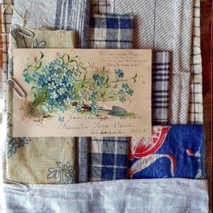 KTA0005 V.A.E. (Veritable Antique Elements) Kit azul de tejidos Siglos XIX y XX